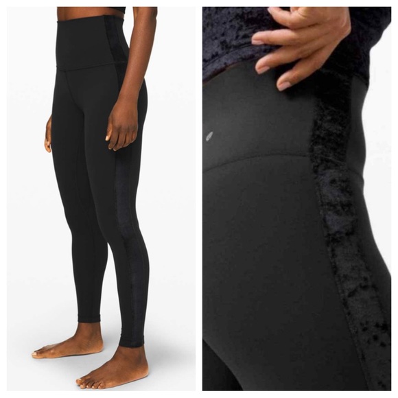 lululemon athletica Pants - Lululemon Align super high rise 28” leggings w velvet stripe